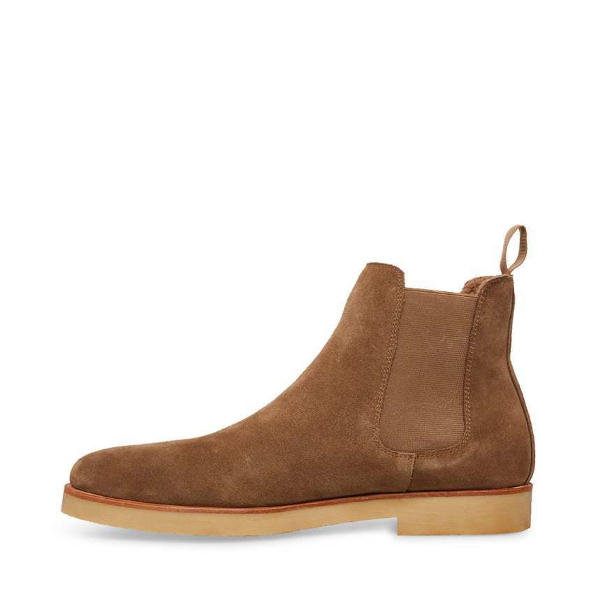 Brown Steve Madden Wilshire-s Suede Men's Chelsea Boots | PH 9720GLK